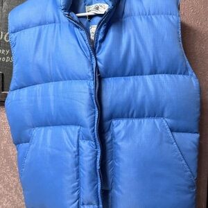 Men's Vintage Pacific Trail Prime Northern Down Insulated Vest Size Small  Blue